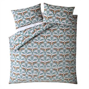 Housse de couette FATFACE Leopards design coton Super King