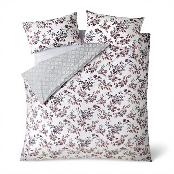Housse de couette Fatface Floral Oiseaux Coton Respirant