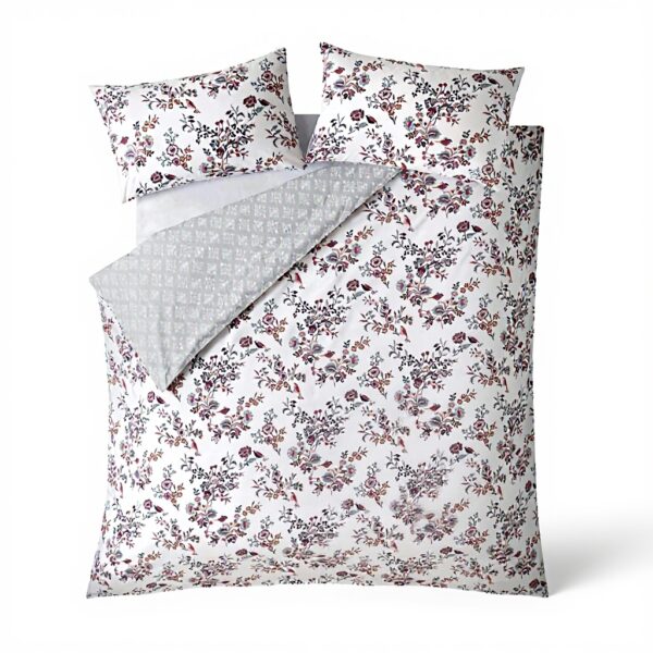 Parure de couette FatFace floral oiseau coton double