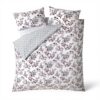 Housse de couette Fat Face floral oiseaux coton respirant