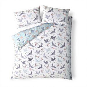 Housse de couette Fatface floral double coton literie