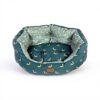 Panier pour chien FatFace durable bleu sarcelle oiseaux