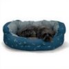 Panier pour chien FatFace durable bleu sarcelle oiseaux