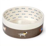 Gamelle pour chiens FatFace céramique promenade gris M