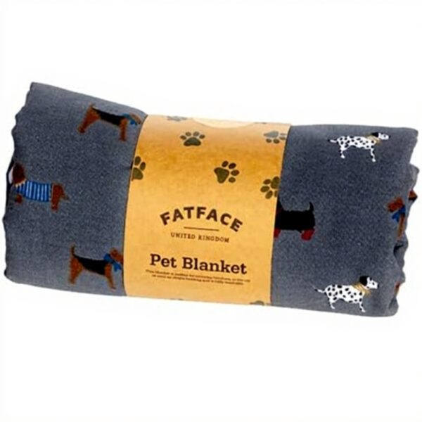Couverture pour chiens FATFACE gris coton portable durable