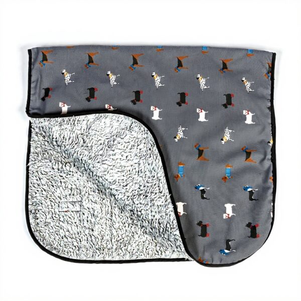 Couverture pour chiens FATFACE gris coton portable durable