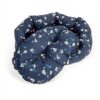 FatFace Lit Durable Chien Chiot Floral Bleu Marine 76 cm