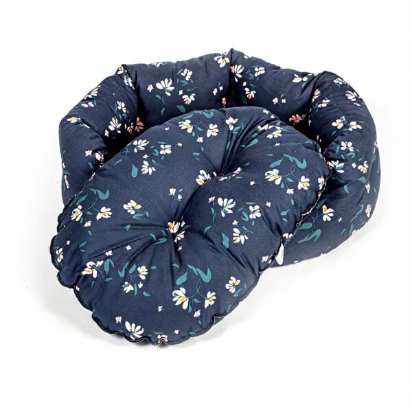FatFace Lit Durable Chien Chiot Floral Bleu Marine 76 cm