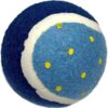 Balles pour chien FatFace pois bleus jaunes jouets actifs-1