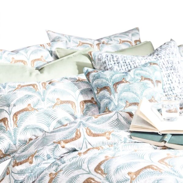 Housse de couette léopard Fatface velours polyester single