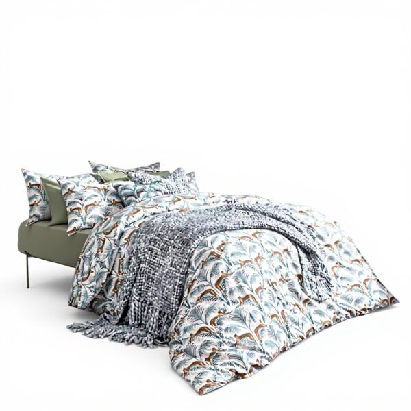 Housse de couette léopard Fatface velours polyester single