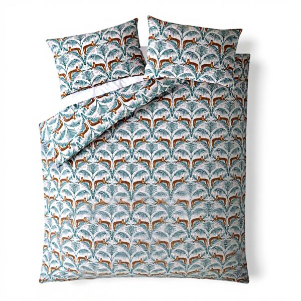 Housse de couette léopards Fatface double 200x200 coton