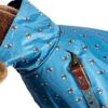 Manteau de pluie chien imperméable FatFace pois 55 cm bleu