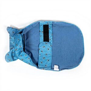 Manteau de pluie chien imperméable FatFace pois 55 cm bleu