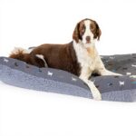 Couette pour chien FatFace Marching Dogs gris durable douce
