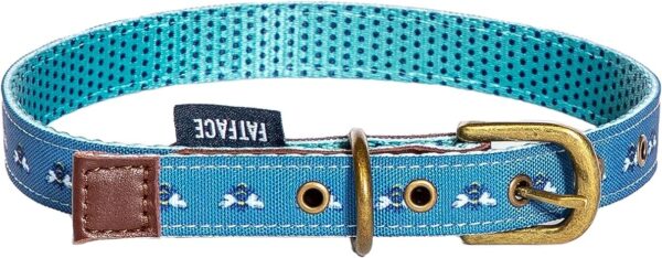 Collier chien cuir véritable Fatface Spotty Bees taille M-1