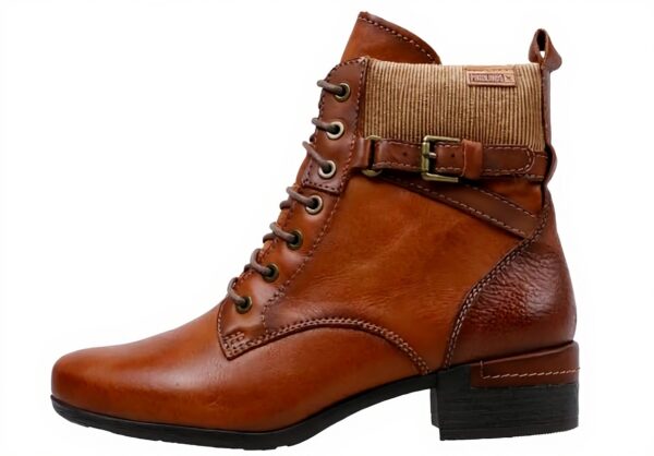 Bottines à talon Pikolinos cuir Malaga femme couleur brandy