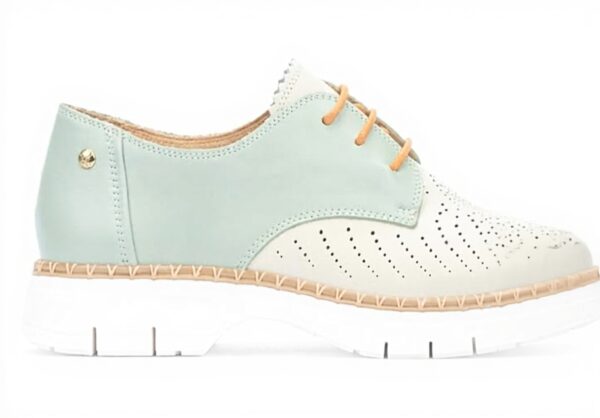 Pikolinos Chaussures Oxfords Femme Cuir Véritable Denim