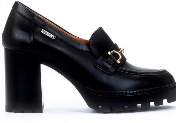 Pikolinos Chaussures à Talon Cuir CERVERA Femme Noir Confort