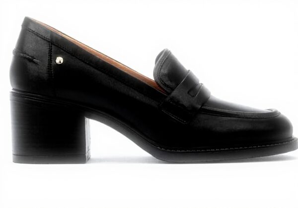 Chaussures Pikolinos Huesca Talon Cuir Noir Femme