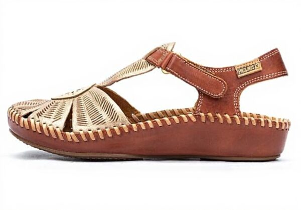 Sandales mode Pikolinos cuir doublure or taille 41