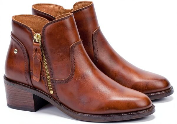 Bottines femme Pikolinos cuir talon confortable élégantes-1