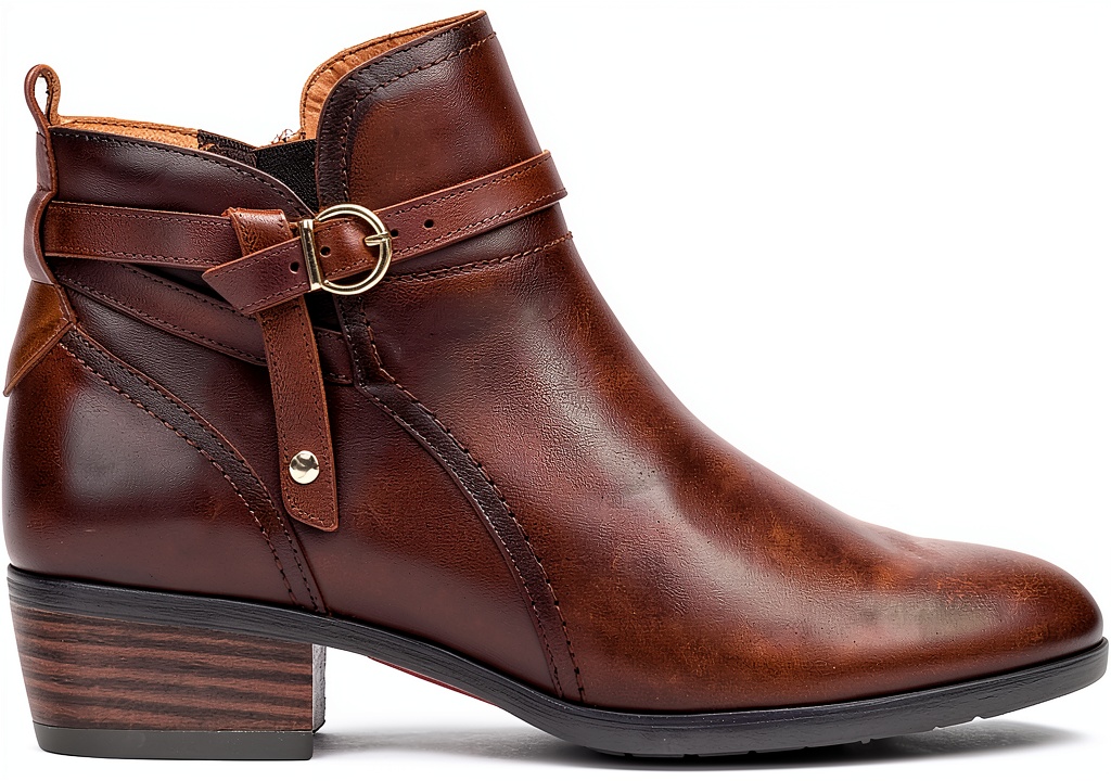 Bottines Pikolinos femme en cuir vue de face et de profil