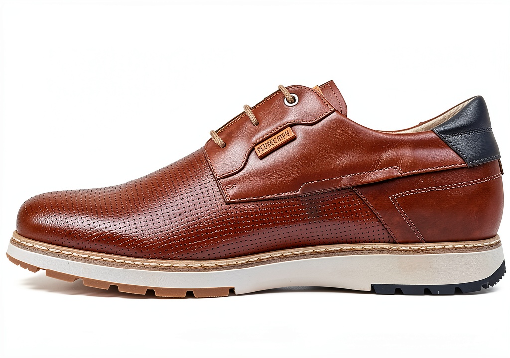 Chaussures Pikolinos Olvera en cuir bleu sur fond neutre