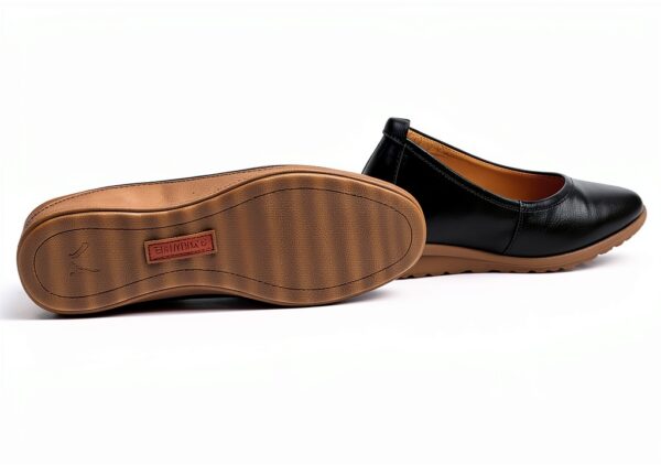 Pikolinos Ballerines Femme Confort Cuir Marron Noir-4