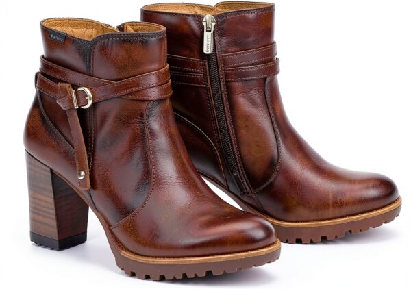 Bottines femme Pikolinos cuir talon confort usage quotidien-5