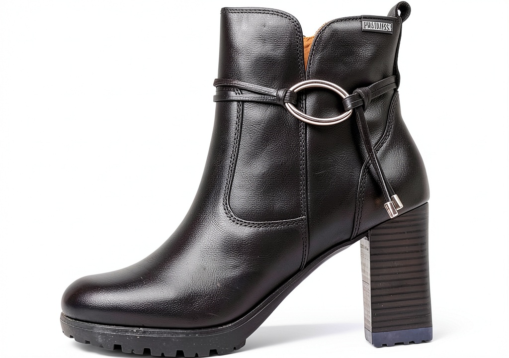 Bottines Pikolinos femme en cuir vue de côté sur fond neutre