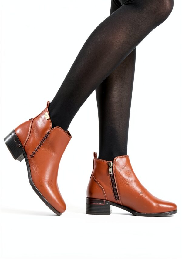Bottines femme Pikolinos cuir talon confortable noir brun-1