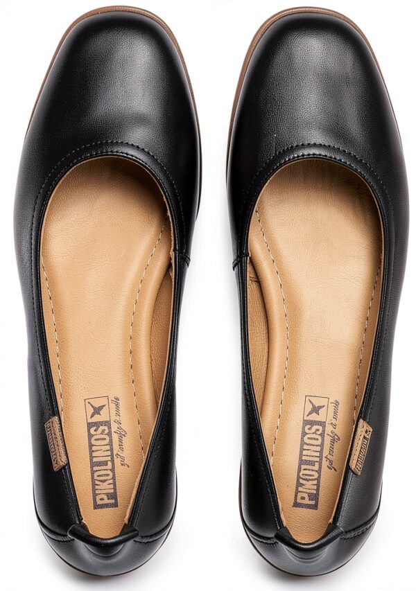 Pikolinos Ballerines Femme Confort Cuir Marron Noir-5