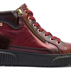 Chaussures femme Pikolinos noir rouge confortable semelle-0