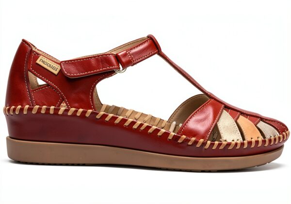 Pikolinos chaussures femme cuir semi-ouvertes confortables-0