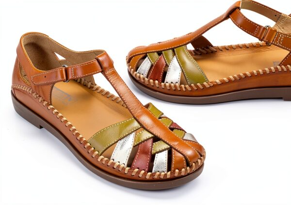 Pikolinos sandales femme cuir confort semelle souple-3