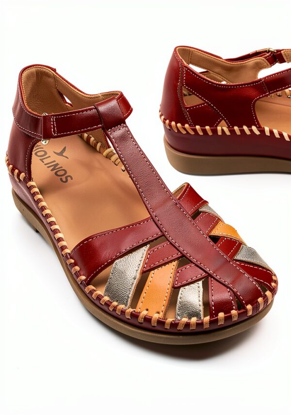 Pikolinos chaussures femme cuir semi-ouvertes confortables-3