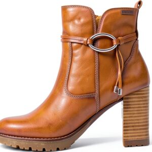 Bottines femme Pikolinos cuir talon confortable marron noir-0
