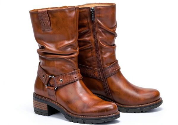 Bottes femme cuir élégantes confortables pour quotidien-5