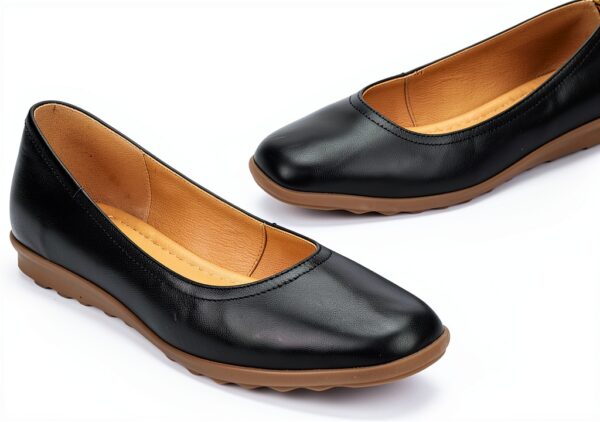 Pikolinos Ballerines Femme Confort Cuir Marron Noir-3