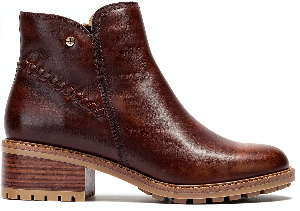 'Bottines Pikolinos femme en cuir vue de face'