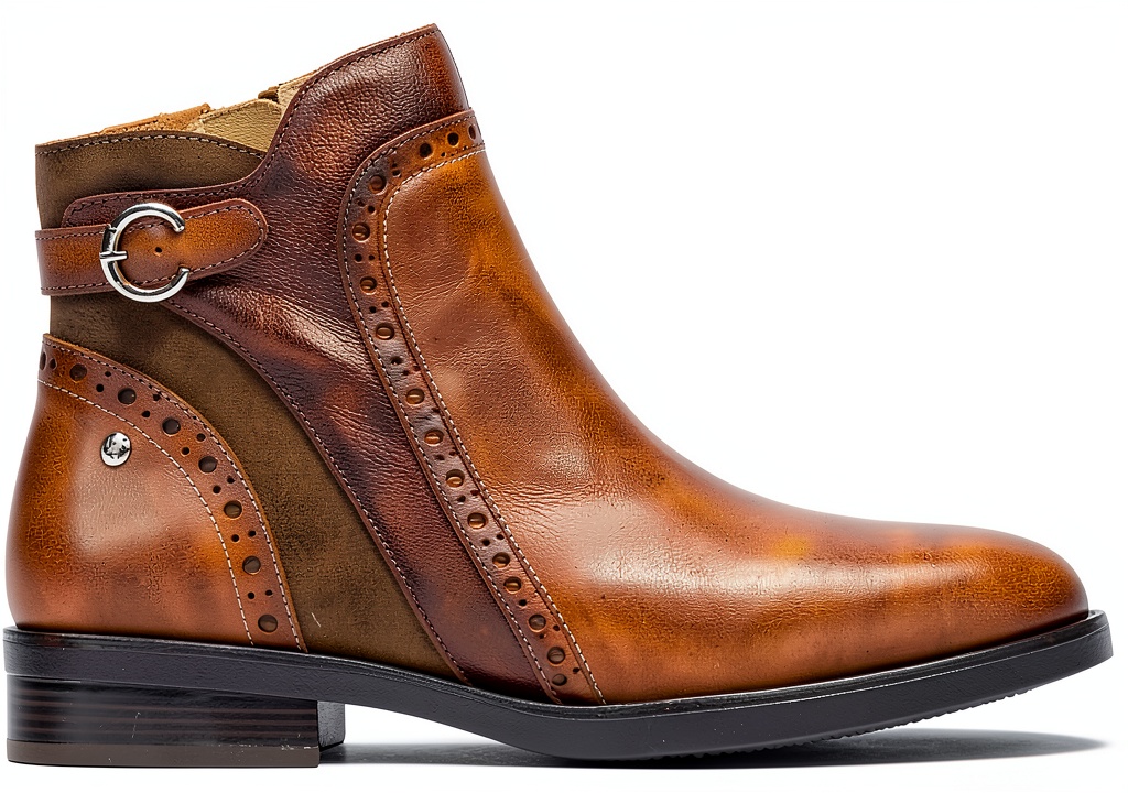 Bottines Pikolinos PUERTOLLANO en cuir véritable sur fond neutre