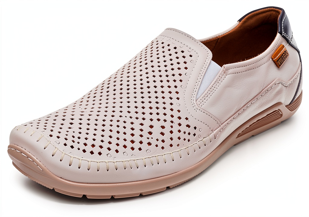 Mocassins Pikolinos en cuir sur fond neutre