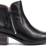 Bottines femme Pikolinos cuir talon confortable noir cognac-0