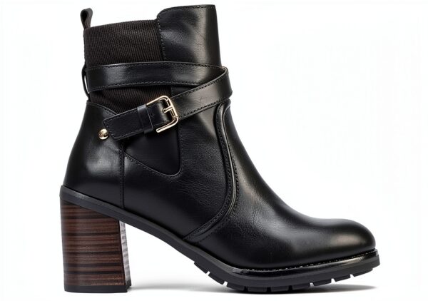 Pikolinos Bottines Pompeya Cuir Talon Femme Chaussures