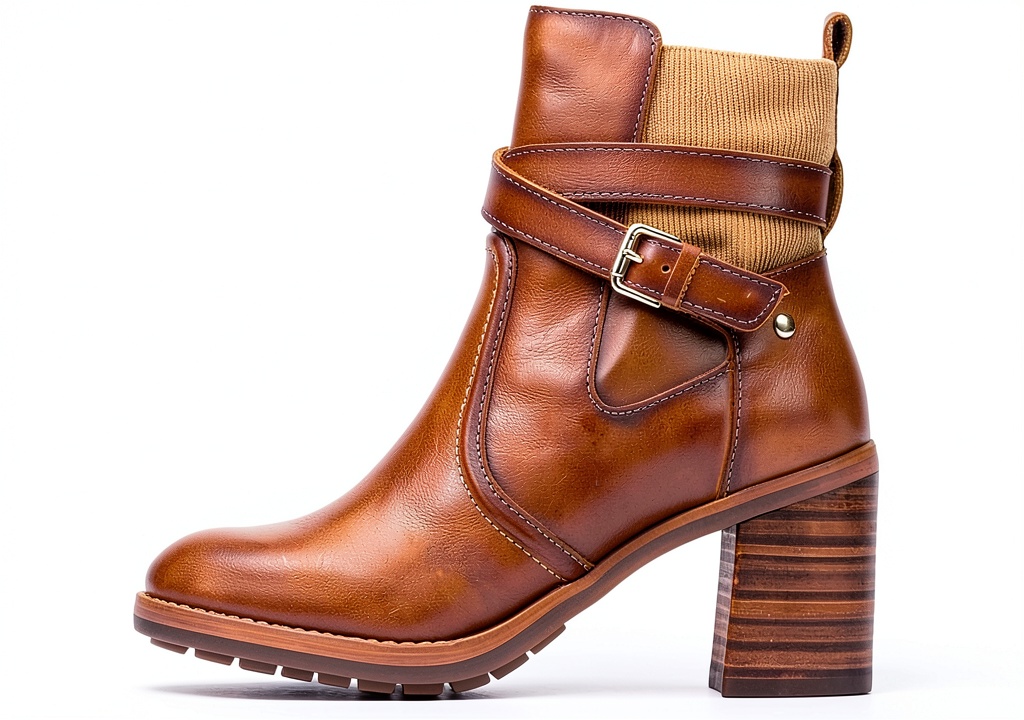 Bottines Pikolinos Pompeya en cuir noir portées avec un jean