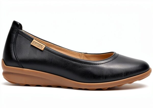 Pikolinos Ballerines Femme Confort Cuir Marron Noir-0