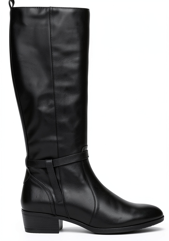 Bottes Pikolinos DAROCA en cuir noir sur fond neutre