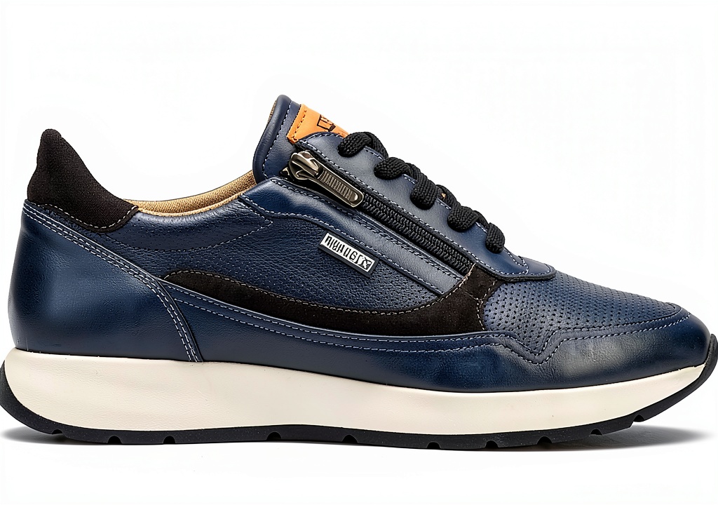 Baskets Pikolinos pour homme en cuir souple, vue de face
