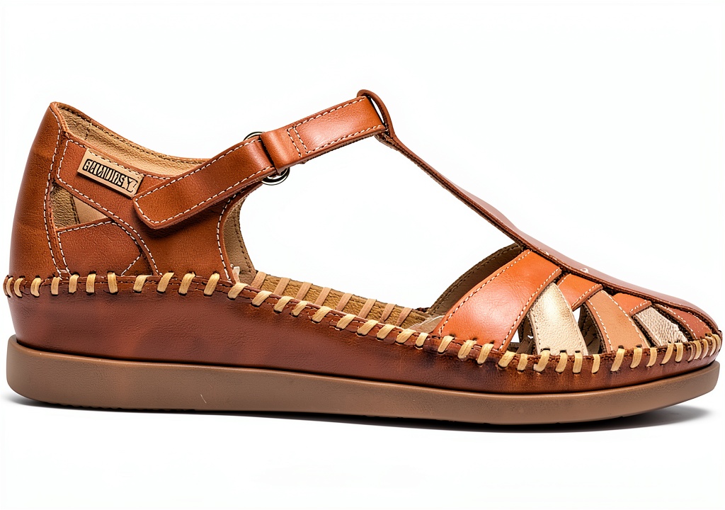 Chaussures semi-ouvertes Pikolinos en cuir sur fond neutre